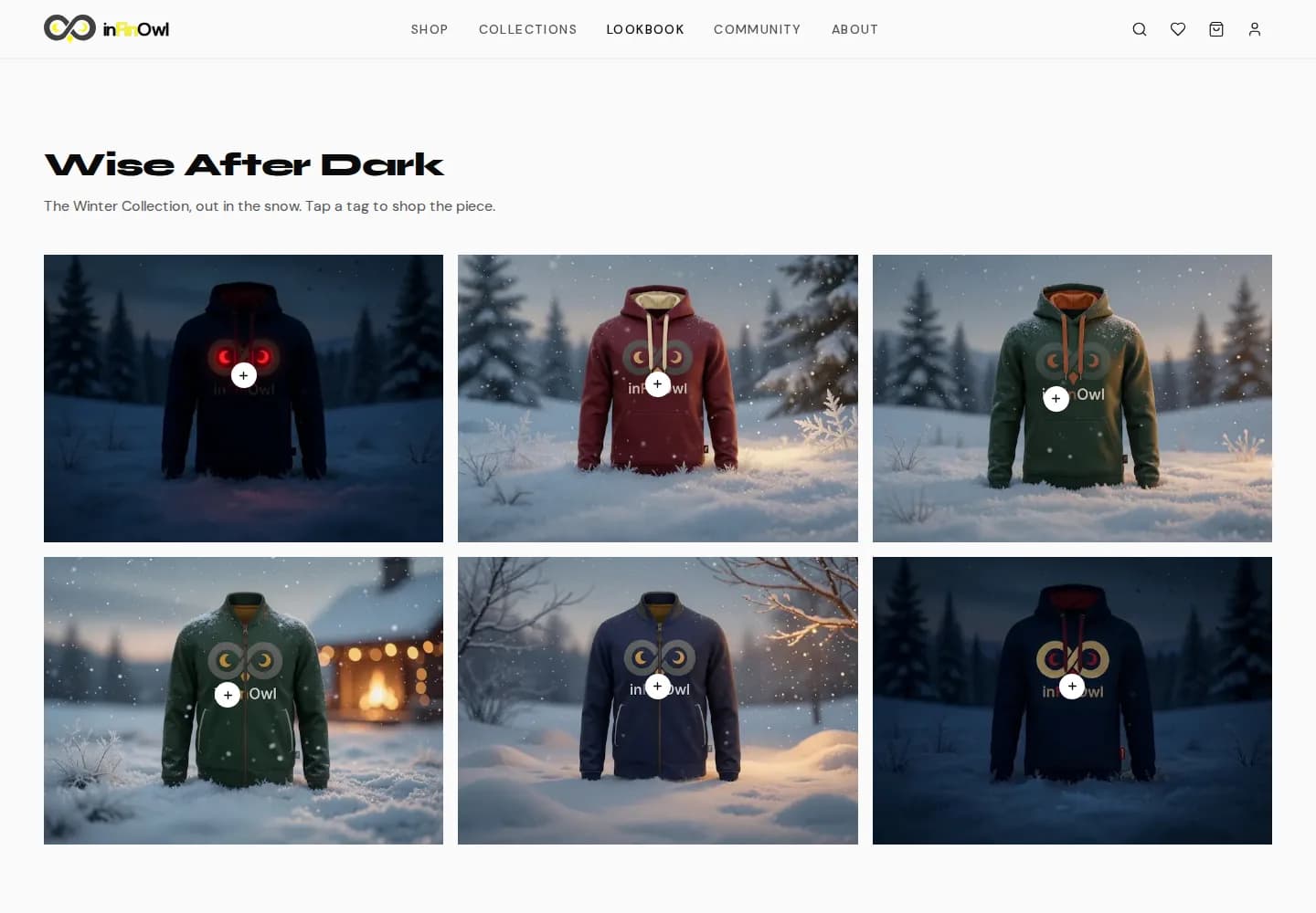 Wise After Dark: the winter campaign in the snow